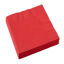 Serwetki papierowe Czerwone 20 szt 33x33